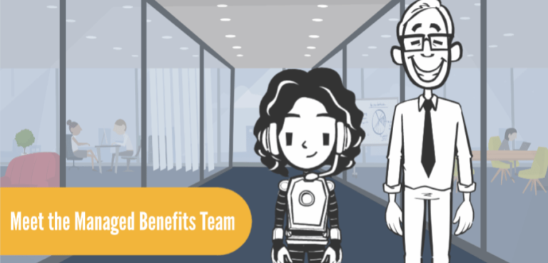 The Benefits module with the Benefits avatar Ben.